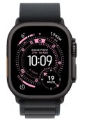 Apple Watch Ultra 3 GPS + Cellular, koperta 49 mm z tytanu w kolorze czarnym, opaska Alpine w kolorze czarnym - rozmiar L