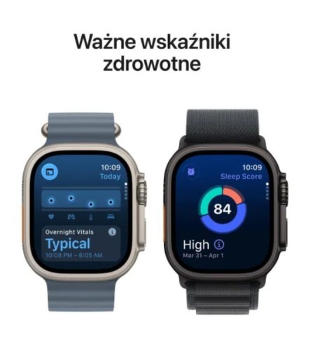 Apple Watch Ultra 3 GPS + Cellular, koperta 49 mm z tytanu w kolorze czarnym, pasek Ocean w kolorze czarnym
