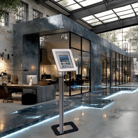 Maclean Stojak, uchwyt reklamowy do tabletu, podłogowy z blokadą MC-645 , 9.7-10.1 cali, uniwersalny