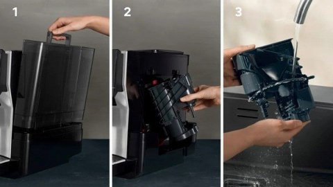 Ekspres ciśnieniowy Siemens TP715R07 EQ700 (czarny; 19 barów)