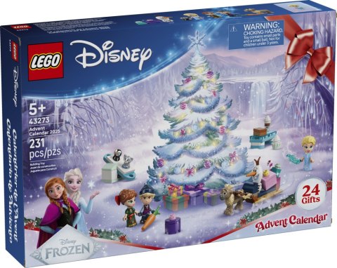 LEGO DISNEY PRINCESS Kalendarz adwentowy na 2025 rok 43273