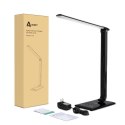 AUKEY LT-T10 Black lampa biurkowa LED dotykowa | 12W | 3000-6500K | 7 poziomów ściemniania | 5 trybów świecenia
