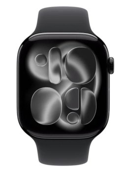 Apple Watch Series 11 GPS+Cellular koperta 42 mm z aluminium w kolorze onyksu, pasek sportowy w kolorze czarnym - rozmiar S/M