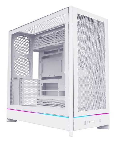Obudowa PC Montech HS01, Midi-Tower, ATX, aRGB, Szkło Hartowane - biała