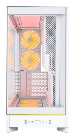 Obudowa PC Montech HS02 PRO, Midi-Tower, ATX, Szkło hartowane, ARGB - biała