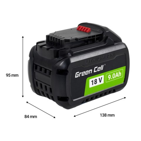 Green Cell Bateria do elektronarzędzi DeWalt XR 18V 9Ah