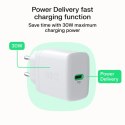 Green Cell Ładowarka sieciowa USB 30W 1x USB-C BIAŁA