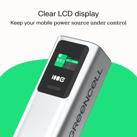 Green Cell Powerbank 25200mAh 140W PD
