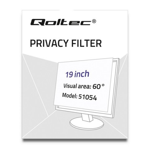 Qoltec 51054 filtr do ekranu 48,3 cm (19") Laptop