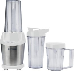 Blender Gorenje BN1000E, blat stołu, moc 1000 W, materiał słoika Tritan, pojemność słoika 0,75 L, kruszenie lodu, biały