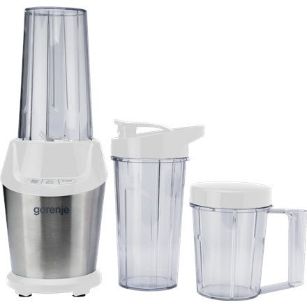 Blender Gorenje BN1000E, blat stołu, moc 1000 W, materiał słoika Tritan, pojemność słoika 0,75 L, kruszenie lodu, biały