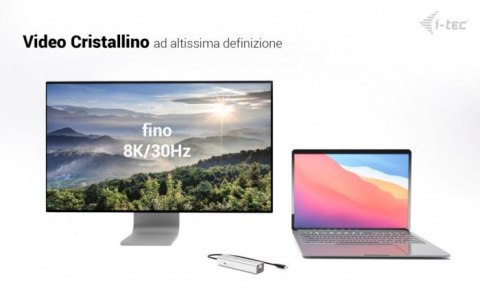 I-TEC C31HUBMETAL8KPDPRO (Srebrny )