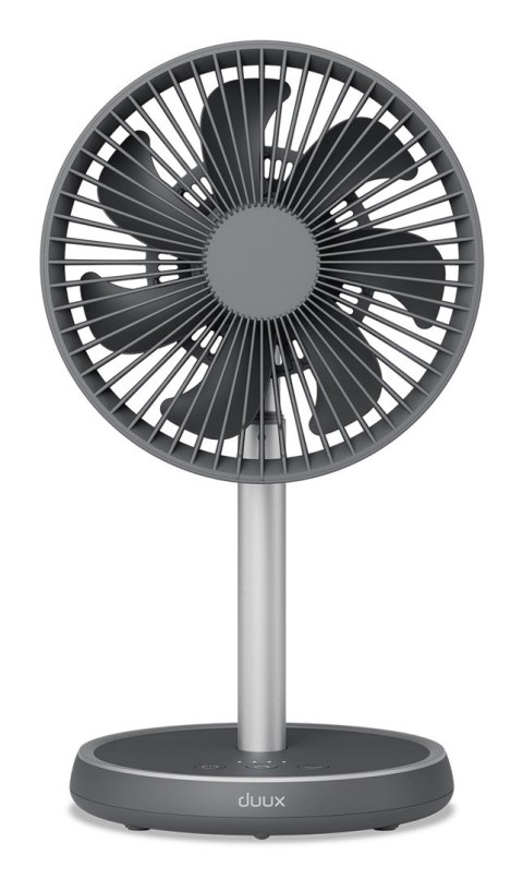 Wentylator Duux | Rize Flex | Wentylator stojący | Szary | Średnica 21 cm | Liczba biegów 4 | Oscylacja | 10 W