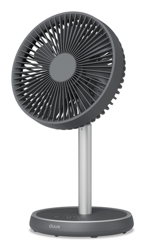 Wentylator Duux | Rize Flex | Wentylator stojący | Szary | Średnica 21 cm | Liczba biegów 4 | Oscylacja | 10 W