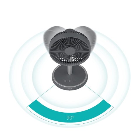 Wentylator Duux | Rize Flex | Wentylator stojący | Szary | Średnica 21 cm | Liczba biegów 4 | Oscylacja | 10 W