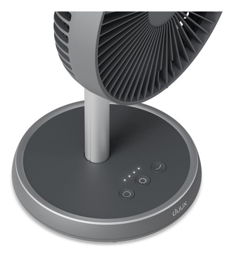 Wentylator Duux | Rize Flex | Wentylator stojący | Szary | Średnica 21 cm | Liczba biegów 4 | Oscylacja | 10 W