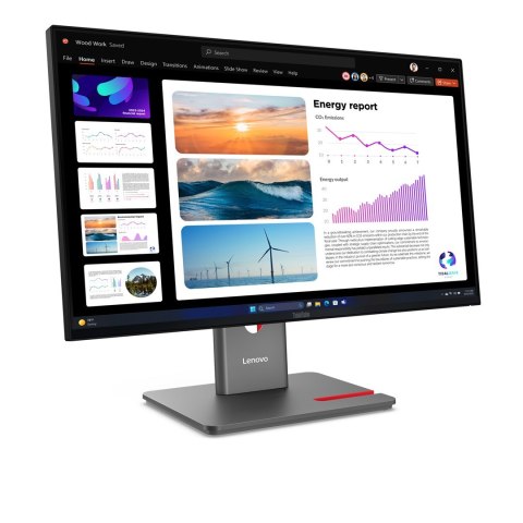 Monitor Lenovo ThinkVision P24q-40, 23,8", Systemy ochrony przed włamaniem (IPS), proporcje 16:9, 120 Hz, 4 ms, 2560x1440, 300 c