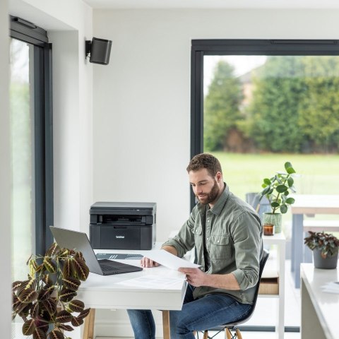 Drukarka 3 w 1 Brother DCP-L1640W Laserowe Mono Format A4 Sieć Wi-Fi Czarny