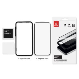 CRONG 3D Armour Glass - Szkło hartowane iPhone 17 + ramka instalacyjna