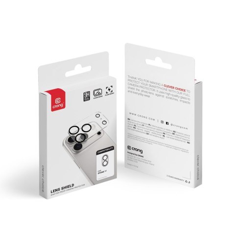 CRONG Lens Shield - Szkło na aparat i obiektyw iPhone 17