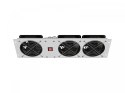 Lanberg Panel wentylacyjny pionowy 19 cali 3U do szaf rack, trzy wentylatory, 230V, szary