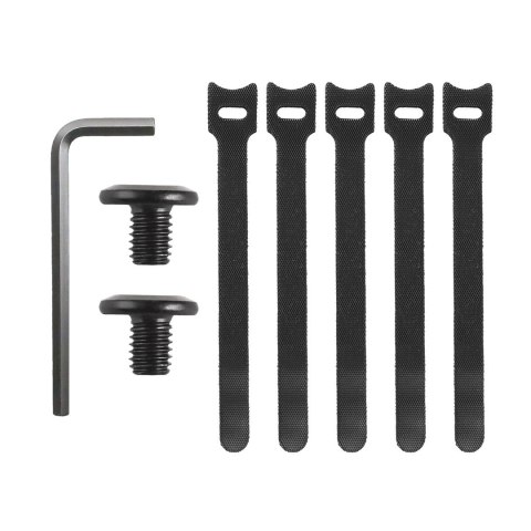 MACLEAN ORGANIZER PODBIURKOWY NA KABLE, MAX. OBCIĄŻENIE 5KG, CZARNY, MC-105 B