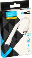IBOX IUH3FAS Hub USB3.0 + USB 2.0 Silver