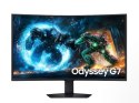 Samsung Monitor 37 cali Odyssey G7 G75F VA 3840 x 2160 UHD 16:9 2xHDMI 1xDP 1xUSB-B 2xUSB-A 1ms 165Hz zakrzywiony 3Yd2d (LS37FG750EUXEN)