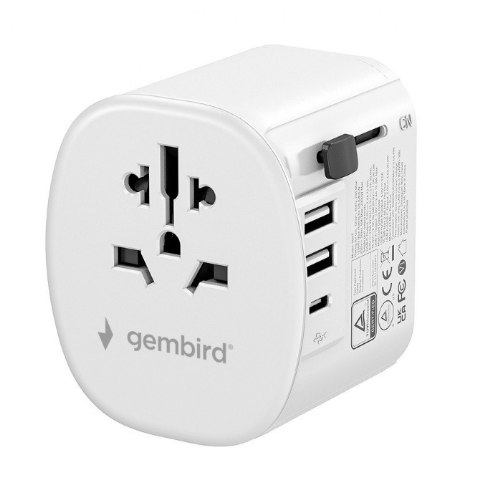 Gembird Adapter sieciowy uziemienie Uniwersalny 15W