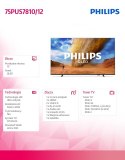 Philips Telewizor 75 cali LED 75PUS7810/12