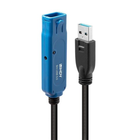Lindy 43158 kabel USB USB 3.2 Gen 1 (3.1 Gen 1) 8 m USB A Czarny