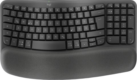 Logitech 920-012327 klawiatura Biuro RF Wireless + Bluetooth QWERTZ Niemiecki Grafitowy