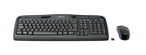Zestaw klawiatura + mysz membranowa Logitech 920-03999 (USB 2.0; (DE); kolor czarny; optyczna)