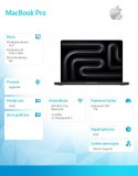 Apple MacBook Pro 14.2 cali: M4 10/10, 24GB, 1TB SSD - Gwiezdna czerń