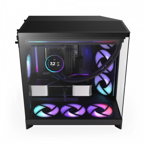 NZXT Obudowa NZXT H9 FLOW RGB (2025) z oknem czarna