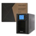 Qoltec 53042 zasilacz UPS Podwójnej konwersji (online) 1 kVA 800 W 2 x gniazdo sieciowe