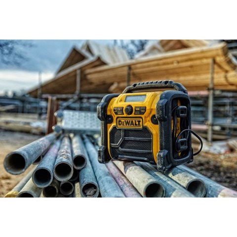 DeWALT DCR020-QW radio Przenośny Cyfrowy Czarny, Żółty