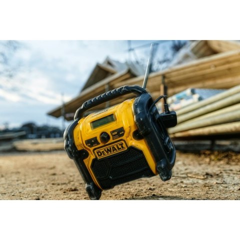DeWALT DCR020-QW radio Przenośny Cyfrowy Czarny, Żółty