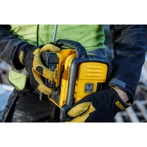 DeWALT DCR020-QW radio Przenośny Cyfrowy Czarny, Żółty