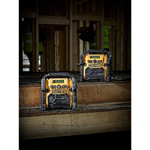 DeWALT DCR020-QW radio Przenośny Cyfrowy Czarny, Żółty