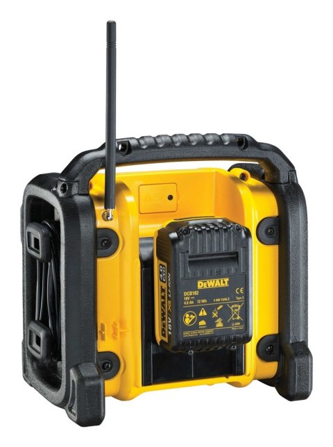 DeWALT DCR020-QW radio Przenośny Cyfrowy Czarny, Żółty