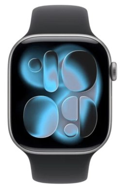 Apple Watch Series 11 GPS+Cellular koperta 42 mm z aluminium w kolorze gwiezdnej szarości, pasek sportowy w kolorze czarnym - rozmiar 
