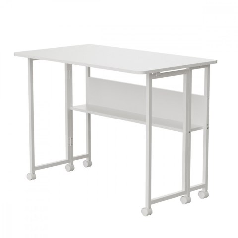 Maclean Biurko mobilne MC-126W 50 kg Białe