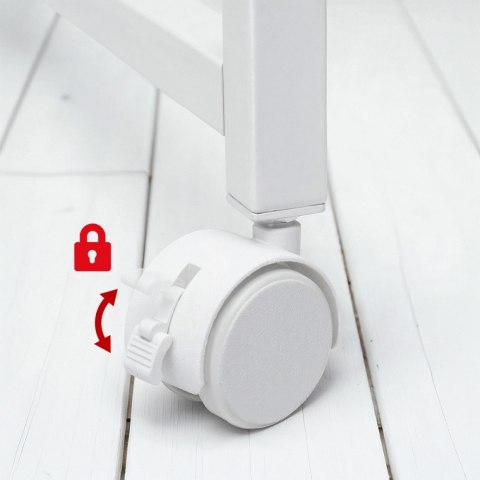 Maclean Biurko mobilne MC-126W 50 kg Białe