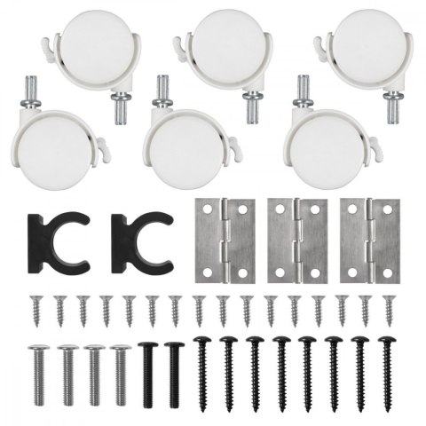 Maclean Biurko mobilne MC-126W 50 kg Białe