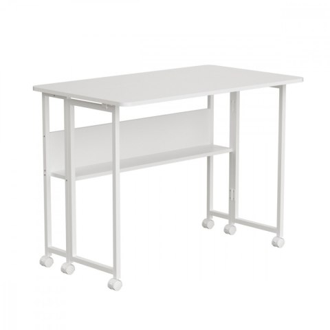 Maclean Biurko mobilne MC-126W 50 kg Białe