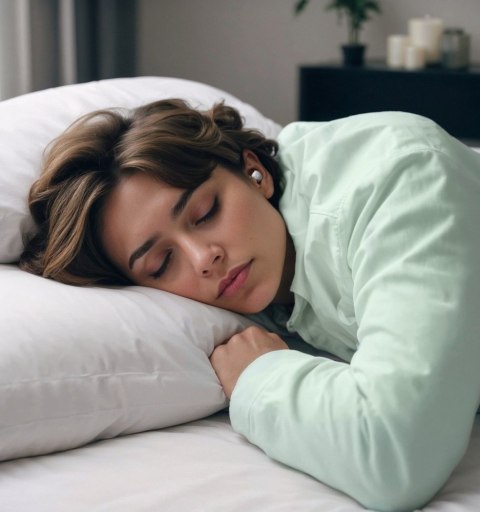 Hama Słuchawki dokanałowewe do snu/podcast białe