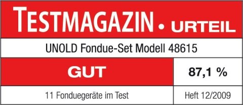 Elektryczne fondue Unold 0,8l 6 osób stal nierdzewna
