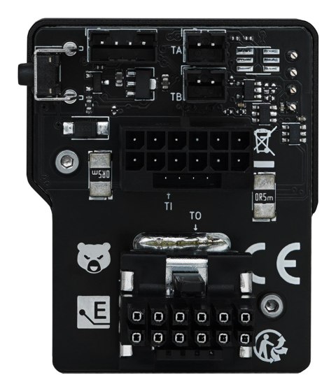 Termiczna karta graficzna Grizzly WireView Pro, 1x12VHPWR - odwrócona