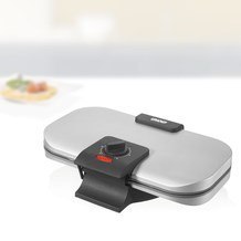 Unold 48241 gofrownica 2 gof. 1300 W Czarny, Srebrny